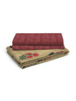 Angelite 270 TC 100% Cotton Super Fine Brown Colored Floral Print King Bed Sheet Set