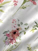 Angelite 270 TC 100% Cotton Super Fine Brown Colored Floral Print King Bed Sheet Set