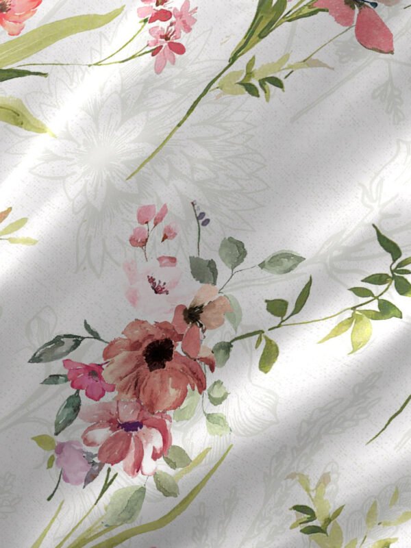 Angelite 270 TC 100% Cotton Super Fine Brown Colored Floral Print King Bed Sheet Set