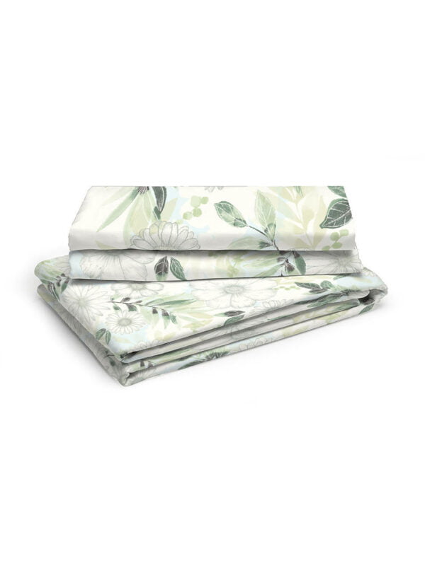Angelite 270 TC 100% Cotton Super Fine Multi Colored Floral Print King Bed Sheet Set