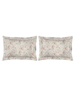 Angelite 270 TC 100% Cotton Super Fine Beige Colored Floral Print King Bed Sheet Set
