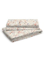 Angelite 270 TC 100% Cotton Super Fine Beige Colored Floral Print King Bed Sheet Set