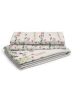 Angelite 270 TC 100% Cotton Super Fine Grey Colored Floral Print King Bed Sheet Set