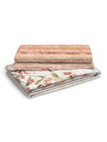 Angelite 270 TC 100% Cotton Super Fine Beige Colored Floral Print King Bed Sheet Set
