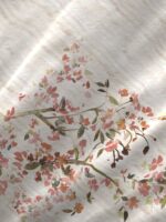 Angelite 270 TC 100% Cotton Super Fine Beige Colored Floral Print King Bed Sheet Set