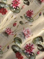 Angelite 270 TC 100% Cotton Super Fine Brown Colored Floral Print King Bed Sheet Set