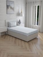Iris Gaze-2 100% Cotton Fine Blue Colored Stripes Print Single Bed Sheet Set