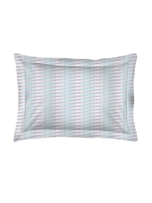 Iris Gaze-2 100% Cotton Fine Blue Colored Stripes Print Single Bed Sheet Set