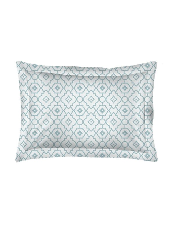 Iris Gaze-2 100% Cotton Fine Blue Colored Indian Print Single Bed Sheet Set