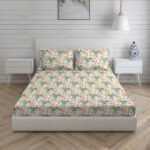 Tangelo 300 TC 100% Cotton Ultra Fine Multi Colored Floral Print Super King Bed Sheet Set