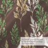 Tangelo 300 TC 100% Cotton Ultra Fine Brown Colored Floral Print Super King Bed Sheet Set