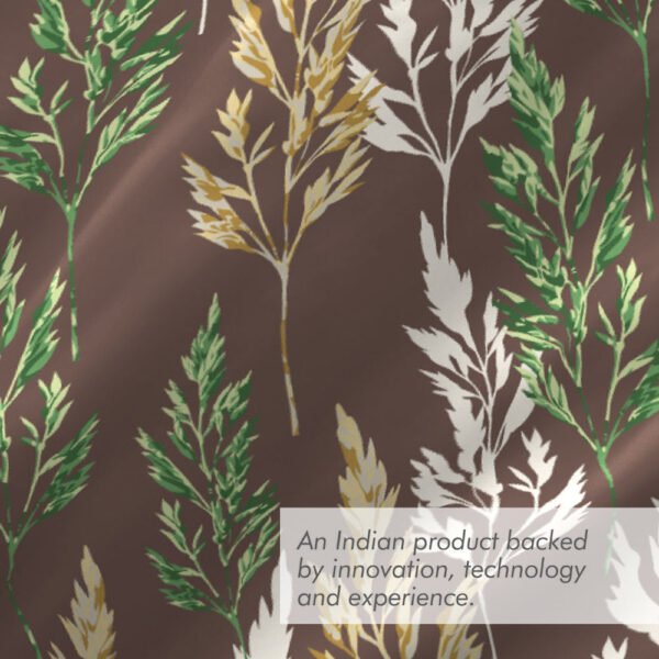 Tangelo 300 TC 100% Cotton Ultra Fine Brown Colored Floral Print Super King Bed Sheet Set