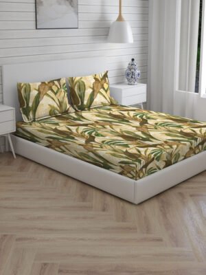 Tangelo 300 TC 100% Cotton Ultra Fine Multi Colored Floral Print Super King Bed Sheet Set