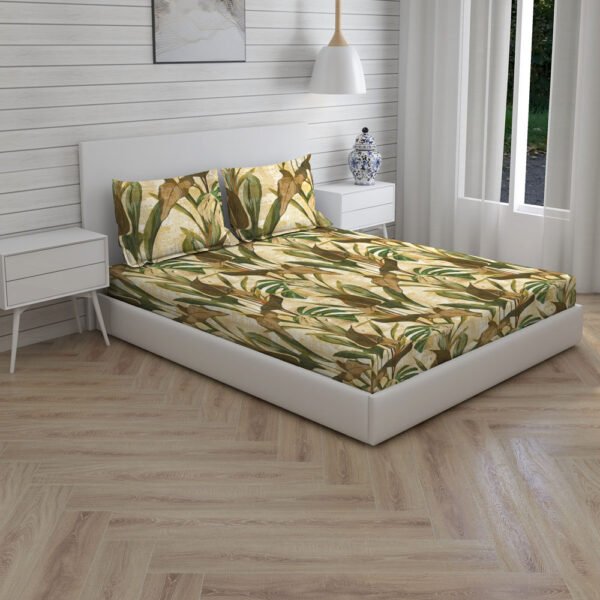 Tangelo 300 TC 100% Cotton Ultra Fine Multi Colored Floral Print Super King Bed Sheet Set