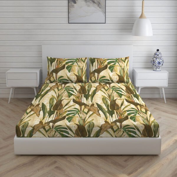 Tangelo 300 TC 100% Cotton Ultra Fine Multi Colored Floral Print Super King Bed Sheet Set
