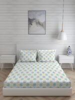 Urbantropic 600 TC 100% Cotton Ultra Luxurious Multi Colored Indian Print Super King Bed Sheet Set