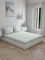 Urbantropic 600 TC 100% Cotton Ultra Luxurious Multi Colored Indian Print Super King Bed Sheet Set