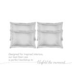 Orchid 800 TC 100% Cotton Ultra Luxurious Grey Colored Interlock Print King Bed Sheet Set