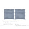 Orchid 800 TC 100% Cotton Ultra Luxurious Blue Colored Interlock Print King Bed Sheet Set