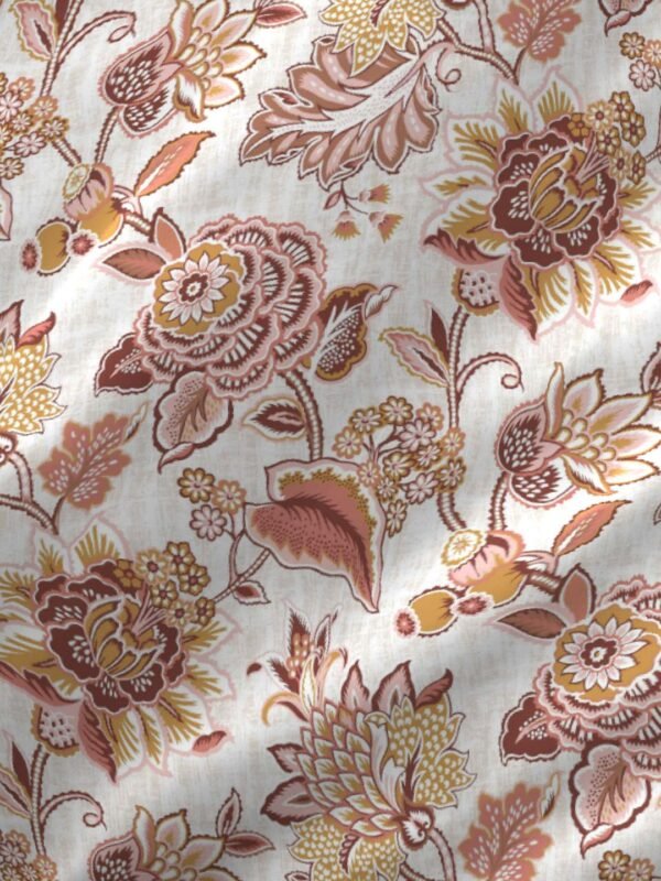 Cool Night -1 225 TC Chief Value Cotton Super Fine Red Colored Floral Print Single Bed Sheet Set