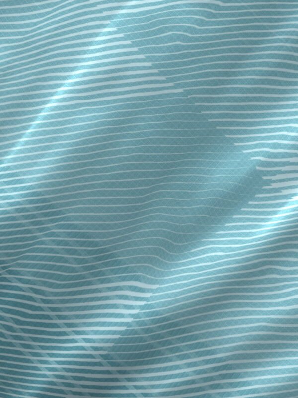 Mystic Hues 270 TC 100% Cotton Super Fine Blue Colored Geometric Print King Bed Sheet Set