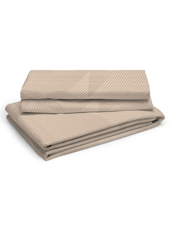 Mystic Hues 270 TC 100% Cotton Super Fine Brown Colored Geometric Print King Bed Sheet Set